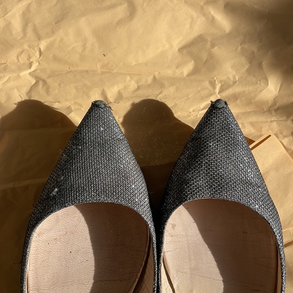 Jimmy Choo silver metallic flats, size 40 - Picture 7 of 10